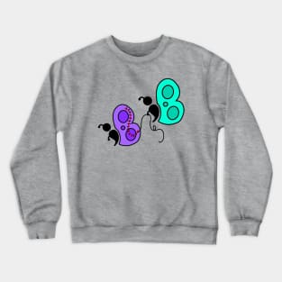 Friendly Stitches Semicolon Butterflies Crewneck Sweatshirt